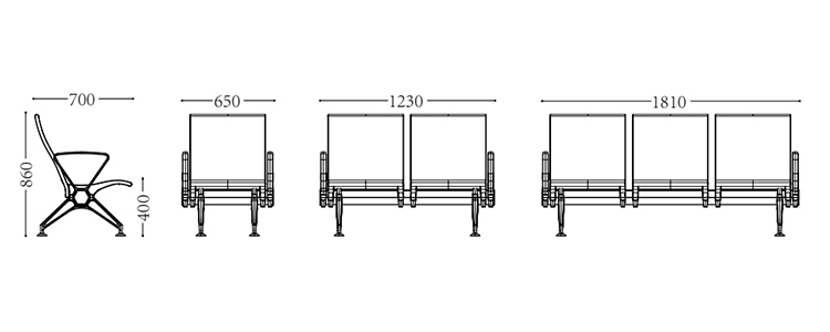 PU机场椅/等候椅/排椅 -SJ9063(图4) undefined