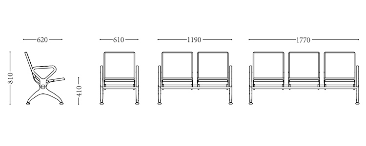 钢机场椅/等候椅-730(图2) undefined